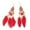 Red, variant on Feather Earrings for Women Vintage Boho Earrings Long Feather Earrings Black Feather Tassel Earrings Western Bohemian Jewelry for Women