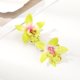 thumbnail image 4 of Horquillas de orquídeas simuladas, pinza para el pelo de flor blanca y rosa para mujer, horquilla para foto de playa de viaje de verano, Clip LATERAL, tocados de moda, 4 of 5
