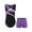 Purple, variant on Kids Boys Gymnastics Outfits Unitard Athletic Leotard Shorts Set for Ballet Dance Practice Red&Black 6