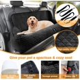 thumbnail image 3 of Large Dog Car Booster Seat - Removable, Washable, Safety Tethers, Storage Pocket - Under 100LBS, Only for Car Back Seat (Black), 3 of 4