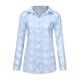 thumbnail image 3 of ICHUANYI Clearance Womens Fashion Casual Knot Floral Short Sleeves V-Neck Shirt Blouse Tops(Blue, XXXL) Ichuanyi Ichuanyi, 3 of 8