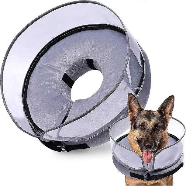 Cono inflable para perros después de una cirugía, para perros pequeños, medianos y grandes. Conos suaves con protección antilamido mejorada.