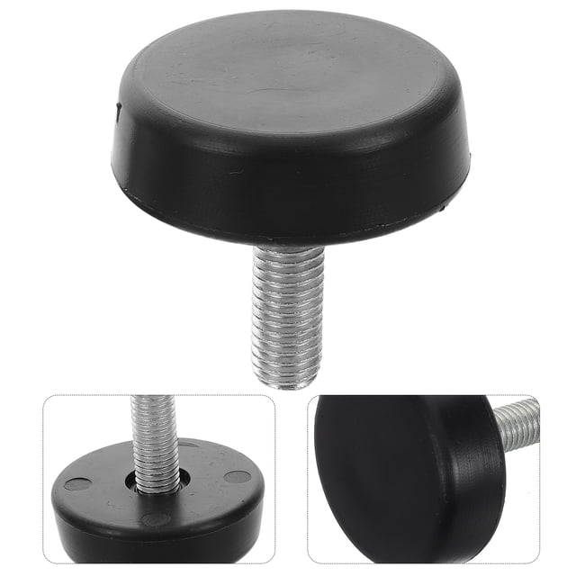unbranded 4Ud Pies Ajustables Negros Para Trotadoras Hardware De Montaje Antideslizante Para Equipos De Ejercicio