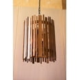 thumbnail image 1 of Lámpara colgante con listones de madera, 1 of 1