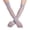 Grey, variant on Women's Ultra-Thin Sheer Mesh Opera Length Full Finger Gloves, Stretchy Long Dress Gloves, Nude, One Size Fits Most
