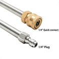thumbnail image 3 of Pressure Washer Extension Rod 17-Inch Stainless Steel 1/4 Inch Quick-Connect Electric Washer Nozzle, 3 of 5