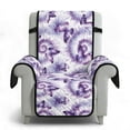 thumbnail image 6 of TSOVTHRID Non Slip Recliner Slipcover Spandex Soft Fitted Sofa Couch Cover, Washable Recliner Chair Cover Purple Butterfly Tie Dye Print Furniture Protector with Elastic for Pet, 6 of 7