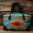 thumbnail image 3 of Southwestern Large Weekender Travel Bag Duffle Bag Boho Travel Bag- The Campos Go West Weekender, 3 of 7