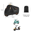 thumbnail image 4 of Motorcycle Cover, Cover, Protective, 2 Windproof Buckles, Universal Motocross Rain Cover ,Motorbike Cover for Bike XXL, 4 of 5