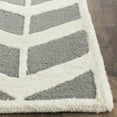 thumbnail image 3 of SAFAVIEH Cambridge Austyn Geometric Wool Area Rug, Dark Gray/Ivory, 9' x 12', 3 of 7