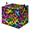 Multicolor 1, variant on CURLYOOT Colorful Leopard Print Large Storage Bag, Clothes Storage Bin Foldable Closet Organizer with Handle, Fabric Storage Containers for Clothing, Blanket, Comforter, Bedding