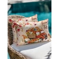 thumbnail image 4 of Outdoor Pillows Waterproof, Fall Truck Pumpkins Bedding Throw Pillows with Insert for Couch Sofa Bed, Thanksgiving Maple Leaves Autumn 12x20 Inch Pillowcases Decorative Camping Patio Pillow Set of 1, 4 of 8