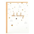 thumbnail image 1 of Tarjeta de felicitación CHRIZ.Z Oh Baby! Baby Shower con sobre de papel kraft, 1 of 4