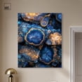 thumbnail image 2 of Oceanic Gold Sparkle Canvas Geodes Wall Decor by Art Remedy, Gallery Wrapped, 36 x 45, 2 of 5