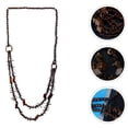 thumbnail image 2 of Shisuyan Layered Statement Necklace Coconut Shell Design For For Beach Weddings And Everyday Wear Present For, 2 of 8