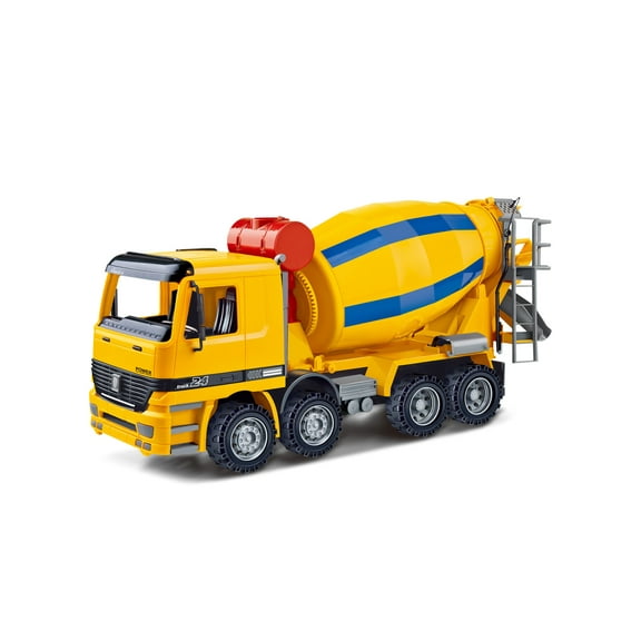 Ready! Set! Race! 14" Friction Powered Cement Mixer Truck