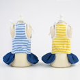 thumbnail image 4 of del del verano d s , ropa del  raya para del animal doméstico de 1.25-2kg Amarillo l Gloria Vestido para perros pequeños, 4 of 9