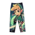 thumbnail image 4 of The Legend Of Zelda Women's Pajama Pants Lounge Daily Novelty Cozy Sleep Bottoms Pants Sleepwear With Pockets, 4 of 8