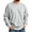 Gray#2085HH, variant on Hearthz Mock Neck Sweatshirt for Men Fall Winter Mens Long Sleeve Sweatshirts Solid Color Streetwear Mens Lightweight Pullover Blue XL