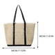 thumbnail image 2 of Bolso de hombro de paja FLhrweasw tejido femenino gran capacidad lentejuelas Color contrastante, 2 of 9