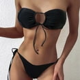 thumbnail image 1 of CEHVOM Bikini Tube pour Femmes à Fente avec Coussinet de Poitrine Sans Armature, 1 of 5