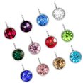 thumbnail image 3 of 24Pcs Mixed Colors Alloy Birthstone Crystal Hanging Pendants DIY Handmade Jewelry Making Accessories, 3 of 9