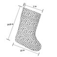 thumbnail image 2 of Christmas Stockings,Black and White Christmas Snowflake Pattern Stockings Christmas,14.8'' Xmas Stockings,Christmas Party Favors,Christmas Party Decorations,Christmas Stockings Personalized, 2 of 5