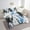 Black Blue, variant on YST 7 Piece Boys Black Blue Bedding Sets Queen Abstract Graffiti Comforter Set For Kids Grunge Oil Painting Watercolor Stripes Bed In A Bag With Sheets Modern Fashion Reversible Bed Set