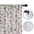 thumbnail image 4 of Blackout Kids Curtains,White Pioneer Flower and Paisley Pattern Childrens Insulated Curtains Set Of 2,Bedroom Essentials,Toddler Room Decor 42x54in(106x137cm), 4 of 5