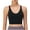 Black, variant on Womens Wireless Sports Bra, Moisture-wicking Compression Support Bras Criss Cross Strappy Longline Athletic Yoga Bra