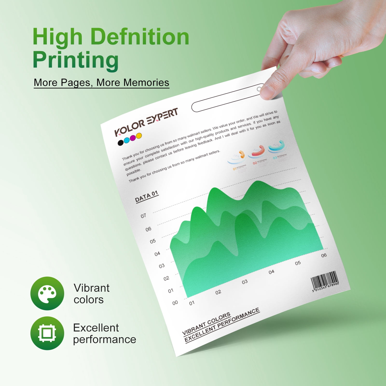 65XL Ink Cartridges Compatible for HP  65 Ink Cartridges for Deskjet 3772 Printers (Black, Tri-Color)