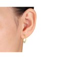 thumbnail image 3 of 14K Yellow and White Gold  Ball In Hoop Hoop Earrings (21mm), 3 of 3