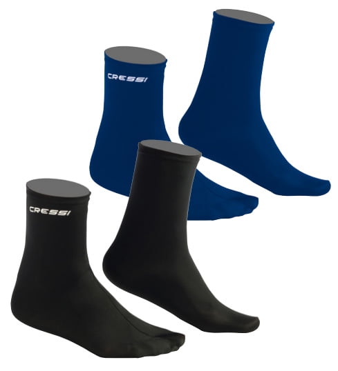 When Wearing Full Foot Fins Cressi: Quality Since 1946 Cressi ULTRA STRETCH FIN SOCKS Designed to Prevent Chafing While Also Helping to Keep a Snug Fit 