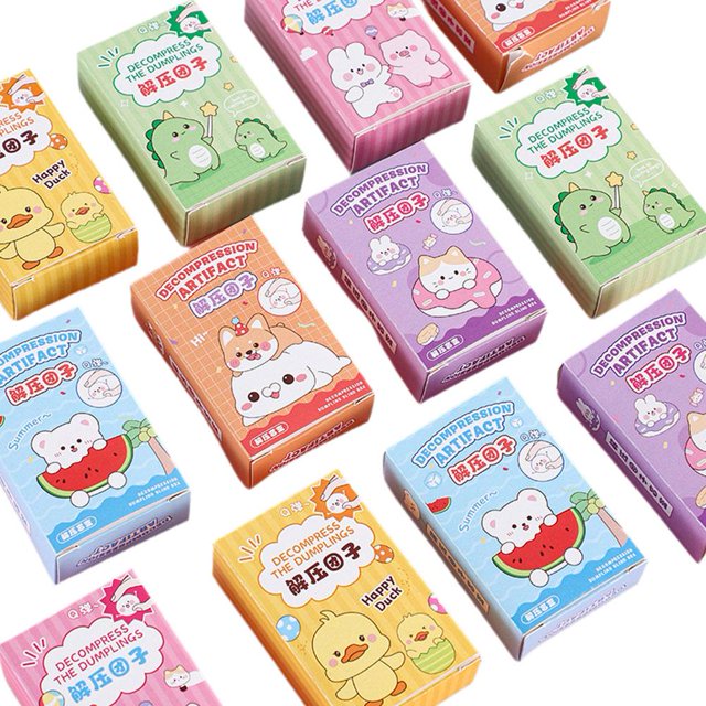Bolas de masa hervida divertidas para apretar con música, regalo de descompresión para niños, juguete de descompresión con pegamento suave, regalo pequeño para estudiantes