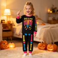 thumbnail image 3 of Kcolen Halloween Gifts Halloween Pajamas Outfit 2 Piece,Cute Halloween Print Long Sleeve Top & Long Pants Fall Winter Sleepwear Set, 3 of 10