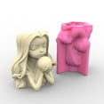 thumbnail image 5 of ZPAQI Girl-Flowerpot Silicone Mold Succulent Planter Concrete Mold Pen Holder Mold, 5 of 10