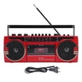 thumbnail image 2 of Reproductor de cassette Portátil Am Radio Estérero - Recordaradora de Reproductor de Cintas de Caseta, Grabadora de Reproductor de Cinta de Cassette Retro Con AltaVoz, 2 of 7