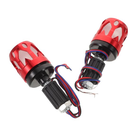 Moluckfu 1Par Tapones Con Luz LED Para Extremos De Manillar De Motocicleta Estilo Y Protección