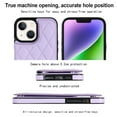 thumbnail image 4 of Feishell Back Wallet Case for iPhone 13, RFID Blocking Premium PU Leather Flip Cover with Card Slots Holder Magnetic Buttons TPU Bumper Shockproof Case for iPhone 13, Purple, 4 of 7