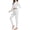 Mock Neck - White, variant on COMFREE Mock Neck Thermal Underwear Set for Women Ultra Soft Long Johns Top and Bottom for Cold Weather