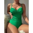 thumbnail image 2 of S - XXL Sexy Wrinkled One Piece Swimsuit Women Swimwear Female Monokini Swimsuits 2024 Bathing Suit Swim Beach Wear Bodysuit, 2 of 7