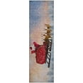 thumbnail image 2 of Addison Rugs Mayfield Washable Holiday Santa Sleigh Blue Runner Rug, 2'3" x 7'6", 2 of 5