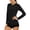 Black, variant on Women's Long Sleeve Swim Shirts Rash Guard Shirts UPF 50+ Sun Protection Quick Dry Hiking T-Shirt Athletic Workout Running Tops Shirts SkyBlue L