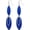 Blue, variant on Fashion Geometric Elegant Drop Earrings for women Long Boho Multicolor Light Weight Double Oval Shell Beaded Earrings Dangling[w0257]