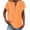 Orange, variant on Cotton Linen Shirts for women Summer Tops Short Sleeve Button Lapel V Neck T-Shirts Casual Tunic Top Loose Comfy Loose Solid Work Plain Blouse Tees