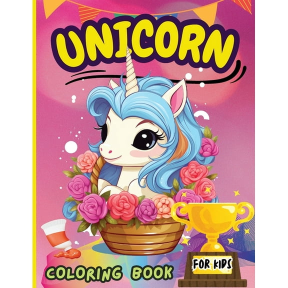 Unicorn Coloring Book For Kids: For Kids Ages 4-8, (Paperback)