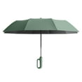 thumbnail image 1 of Paraguas plegable automático con mango novedoso para actividades al aire libre y senderismo. Verde 125cmx82cm, 1 of 9