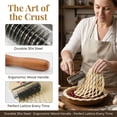 thumbnail image 4 of Pastry Lattice Roller Cutter - Stainless Steel Dough Lattice for Pie Pizza Bread beef wellington Pastry Crust Roller Cutter, 4 of 8