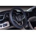 thumbnail image 3 of Microfiber Leather Car Small Steering wheel Cover (14''-14.25'', Black Gray), 3 of 3