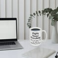 thumbnail image 4 of Gifts for Papa - Papa Knows Everything Mugs, Father's Day Gifts, Dad Mugs, Dad Christmas Gifts, Dad Birthday Gifts, Modwnfy White 16 fl oz Coffee Mugs Ceramic Mug Tea Cup, 4 of 8
